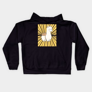 Alpaca Sun Sunset Kids Hoodie